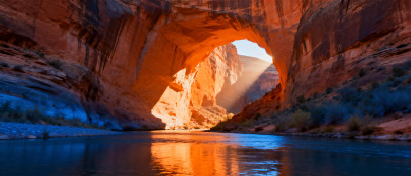 峡谷光影奇景图片