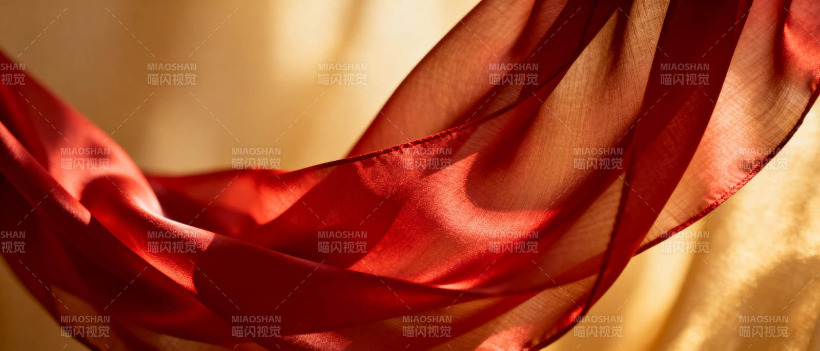 红绸舞动光影图片