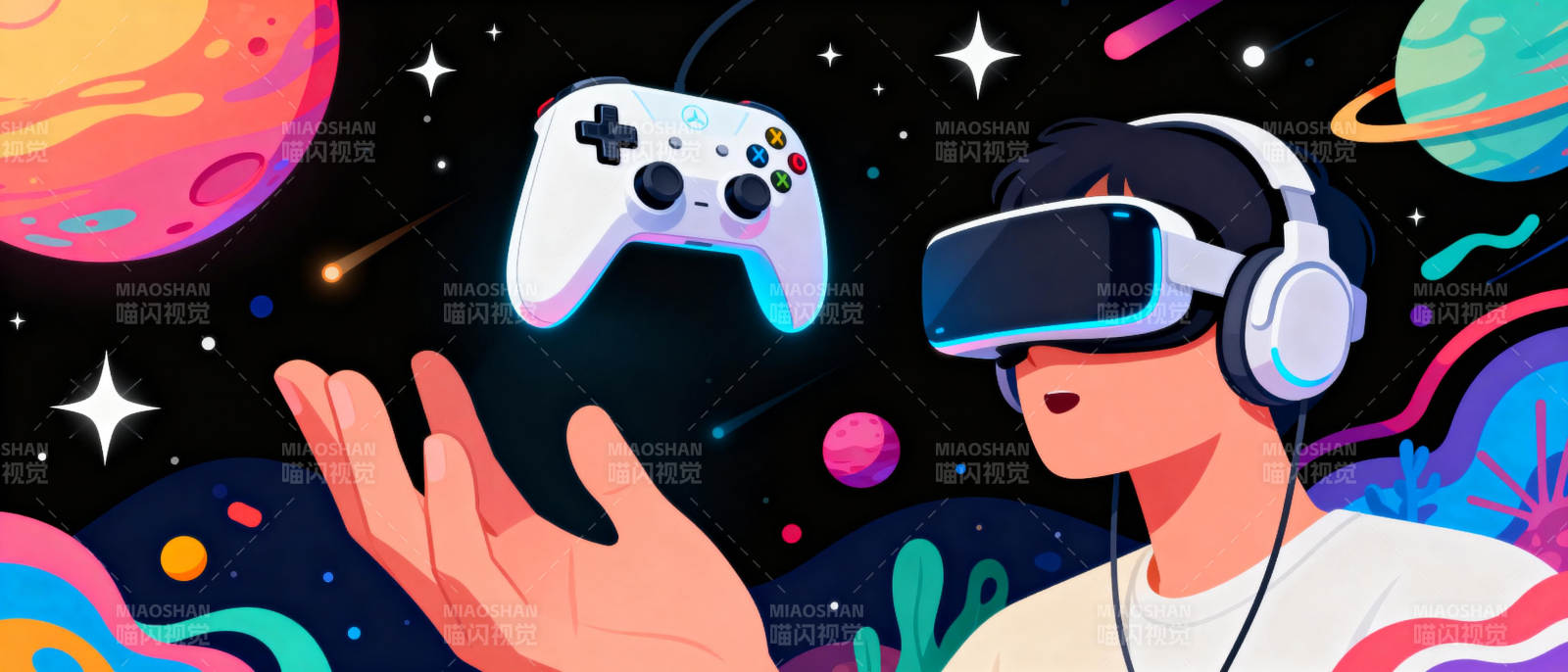 VR游戏宇宙之旅图片