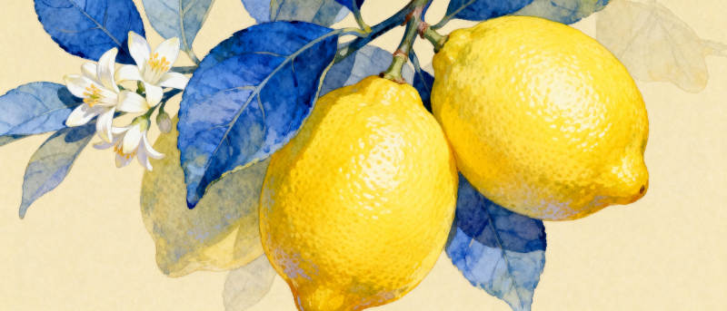柠檬与花枝图片