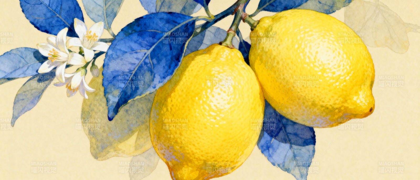 柠檬与花枝图片