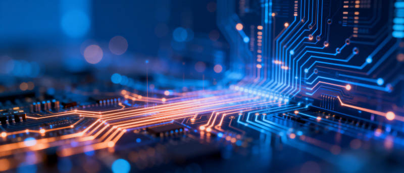 科技电路光影图片