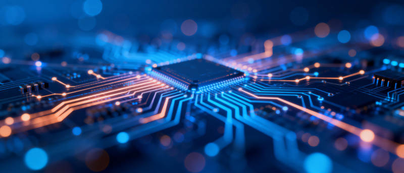 芯片电路光效图图片