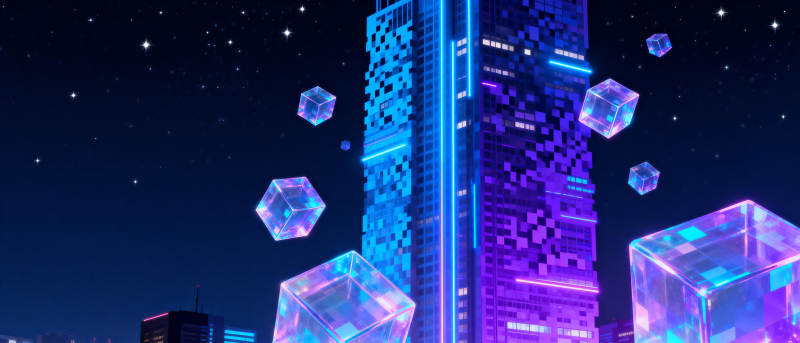 霓虹都市夜景图片