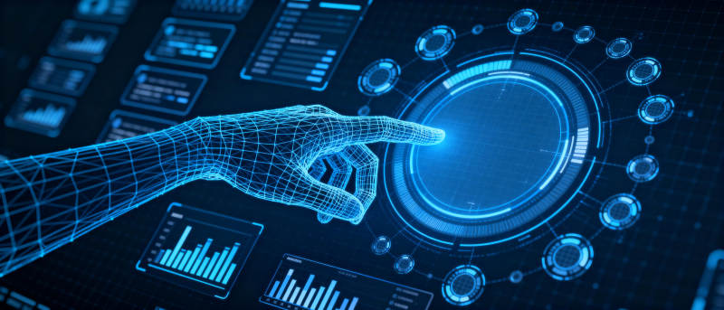 未来科技触控界面图片