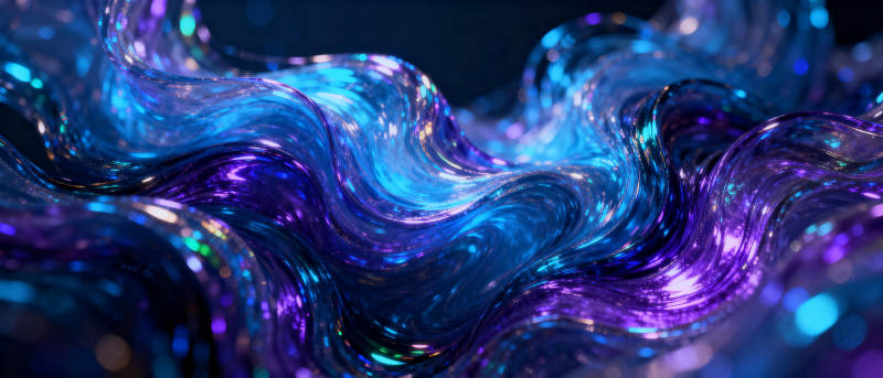 流光溢彩的梦幻波澜图片