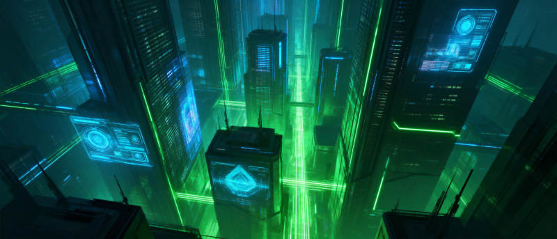 霓虹都市夜景图片