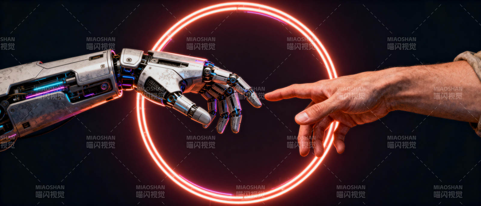 人机共融瞬间图片