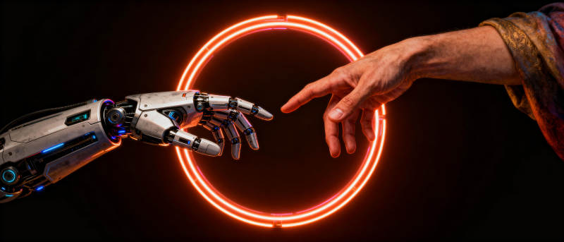 人机触碰未来图片