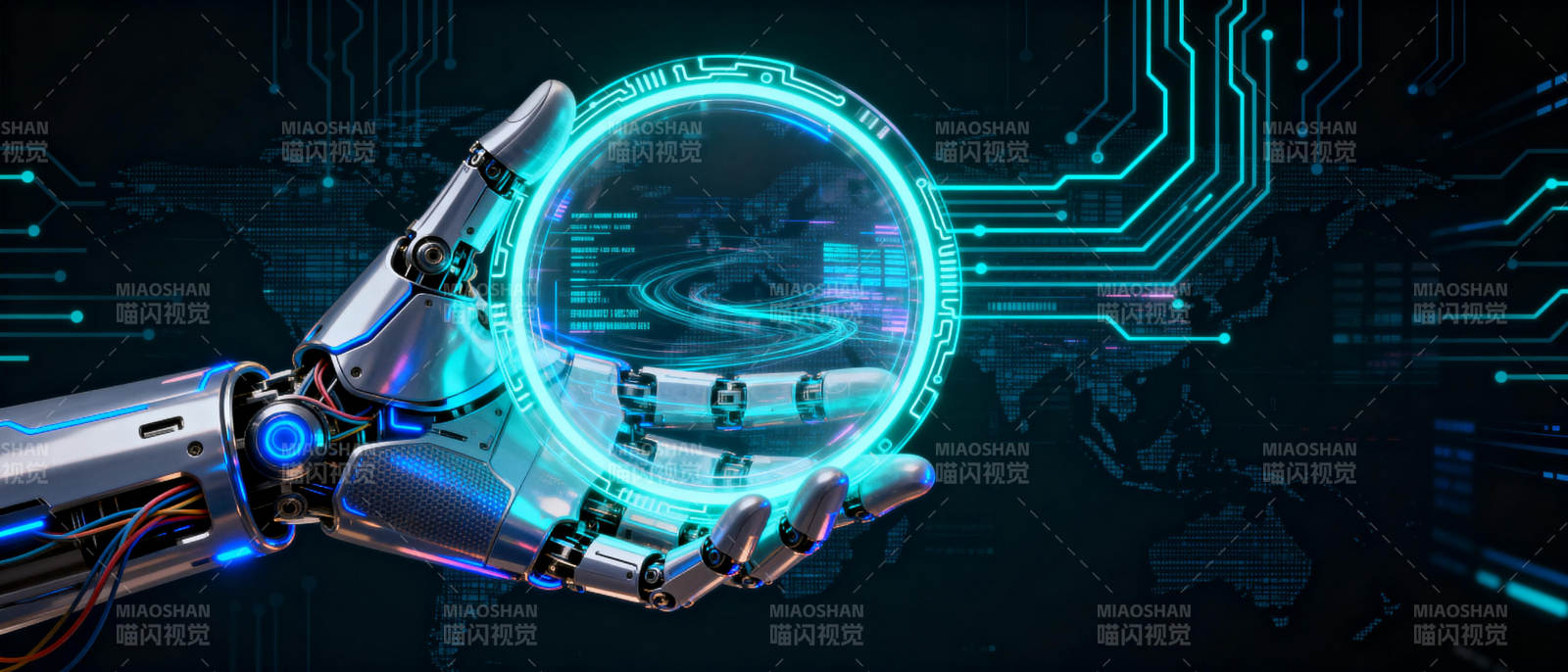 机械手握未来科技图片