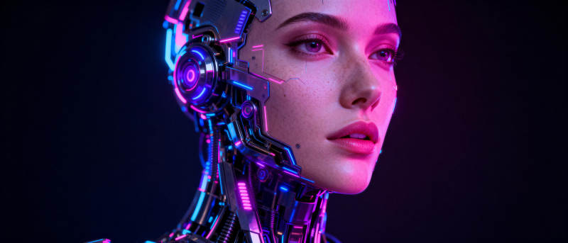 赛博女战士图片