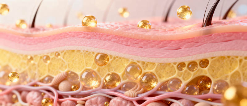 肌肤保湿结构图图片