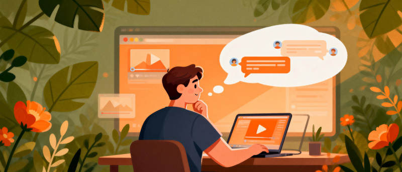 居家办公思考中图片