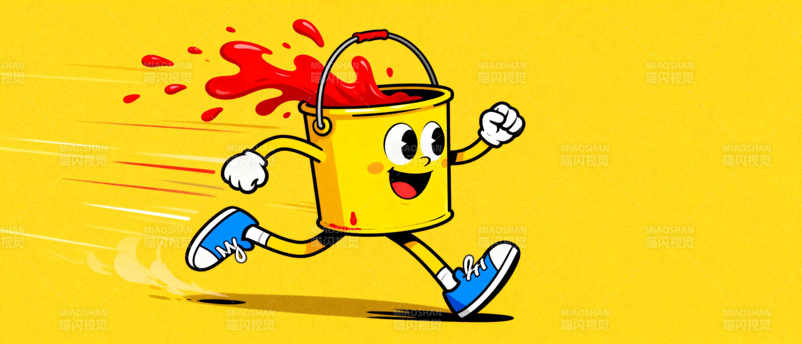 桶仔奔跑溅红浆图片