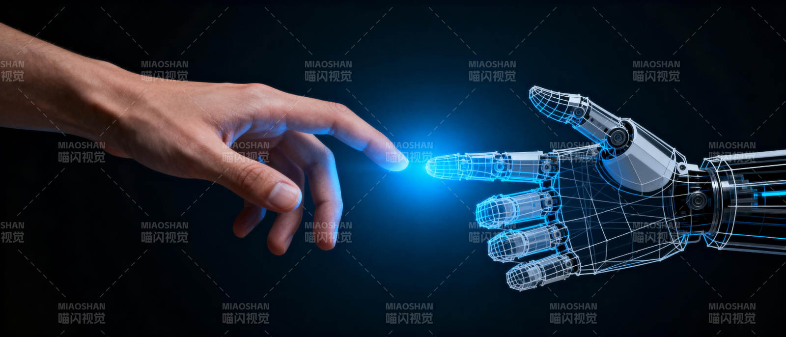 人机触碰未来图片