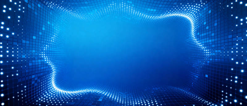 蓝色科技波纹背景图片