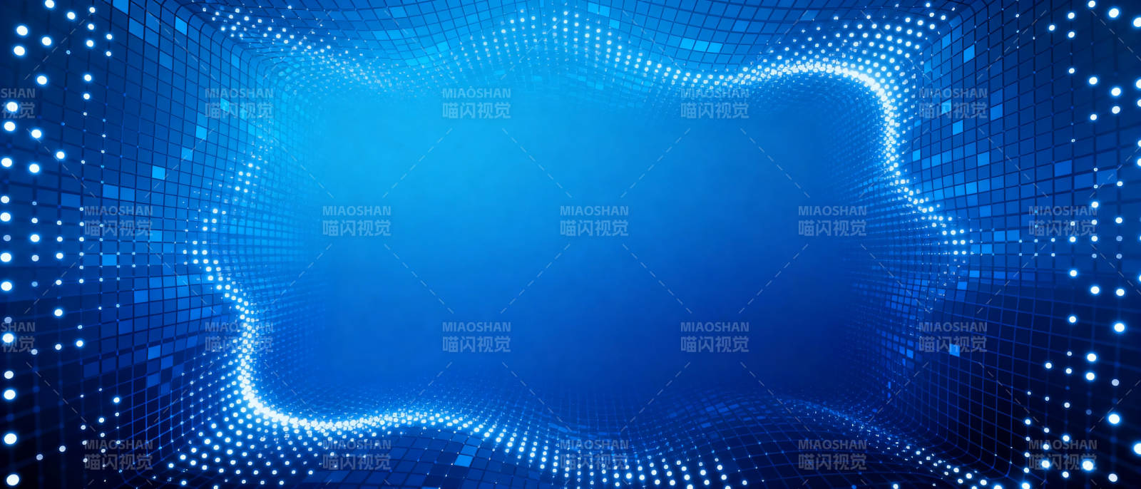蓝色科技波纹背景图片