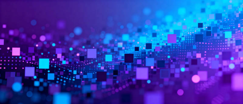 炫彩像素流光图片