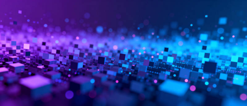 炫彩方块光影图片