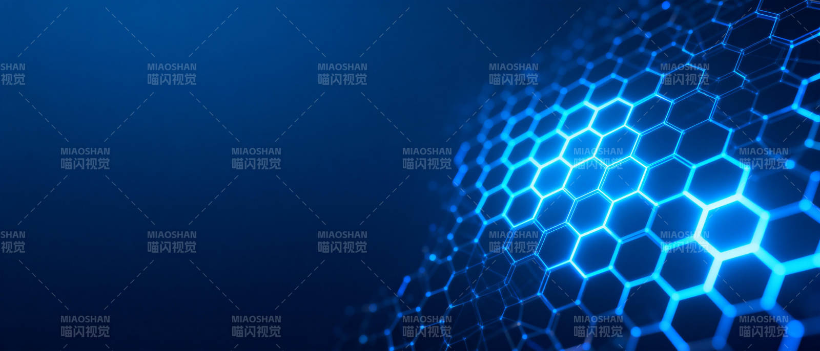 科技蓝光蜂窝结构图片