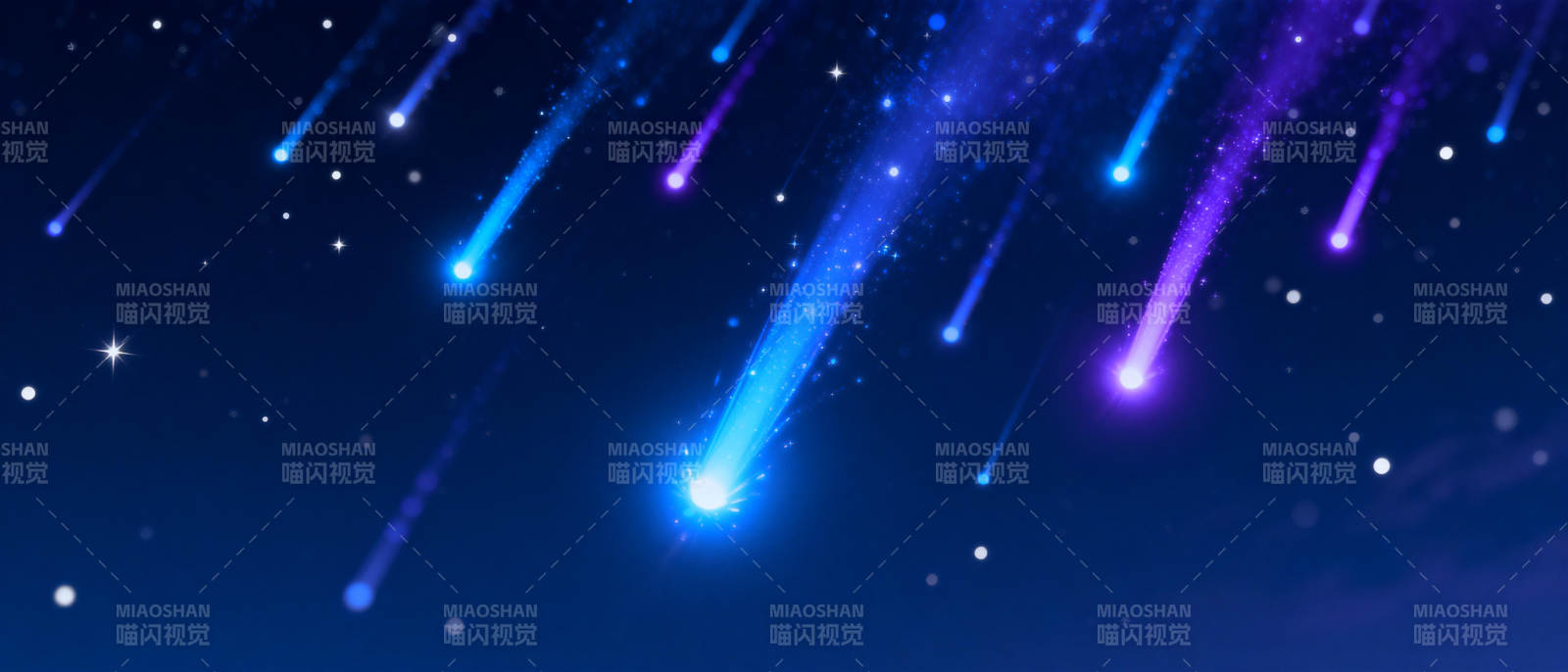 流星划破夜空图片