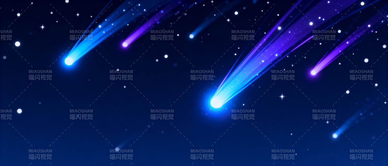 流星划破夜空图片