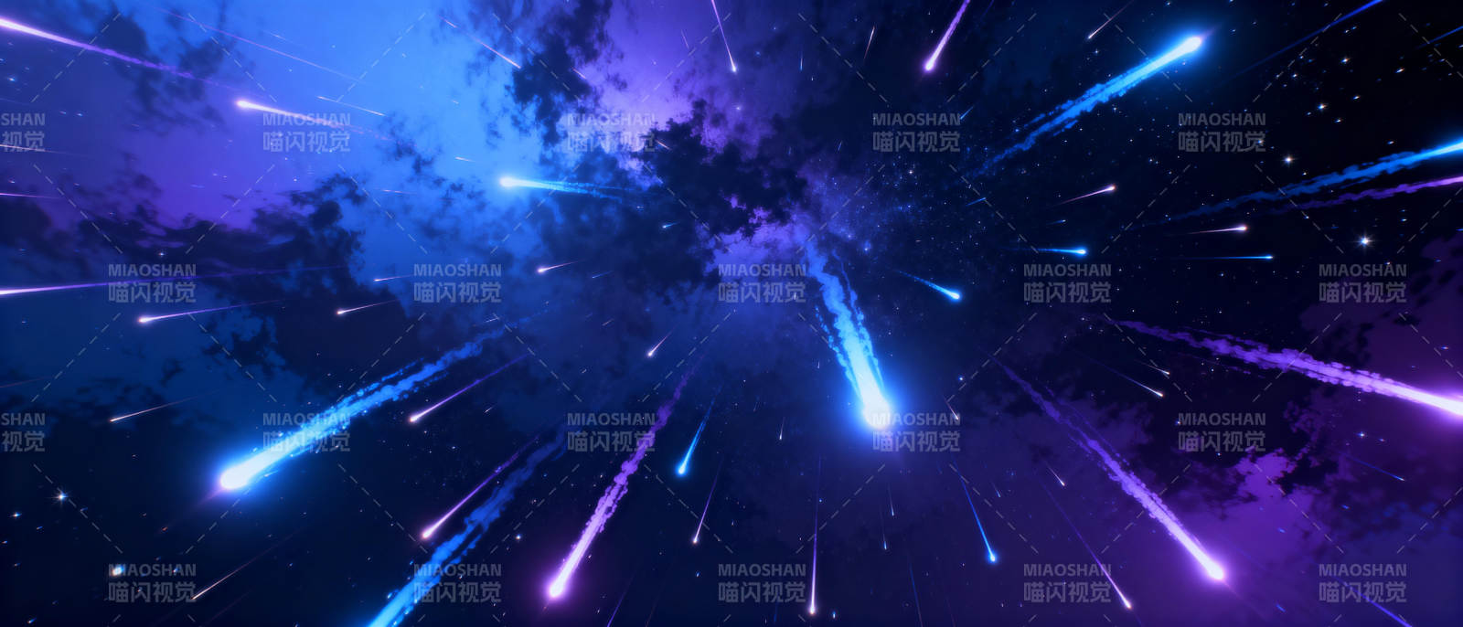 星河璀璨 流星划过图片