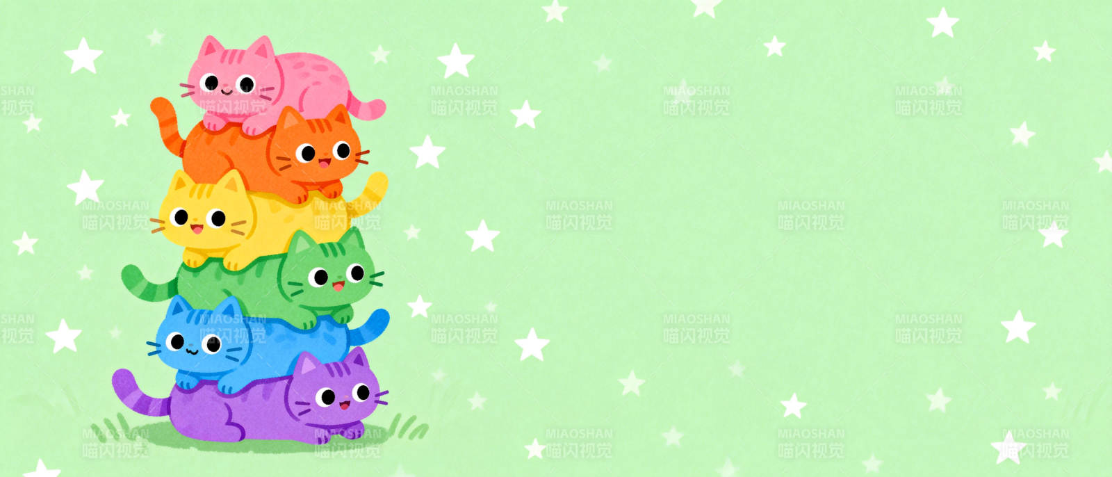 彩虹猫叠叠乐图片