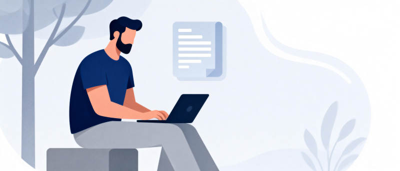 户外办公 专注工作图片