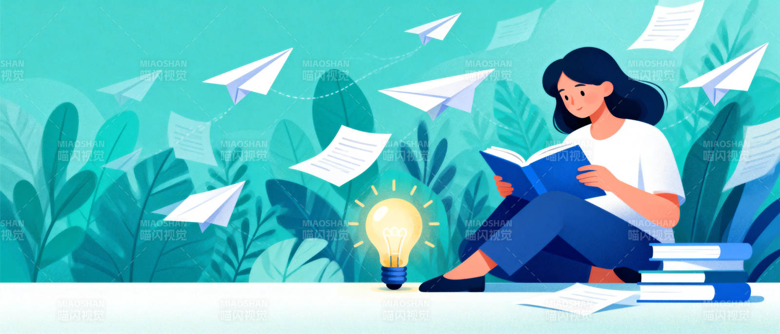 阅读点亮灵感图片