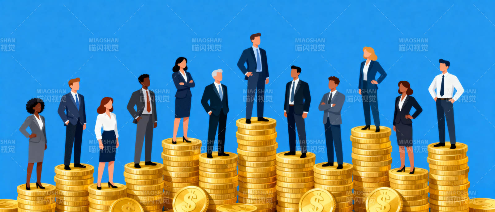 财富与职场地位图片