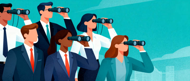 团队远眺未来图片