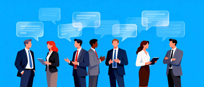 商务交流场景图片