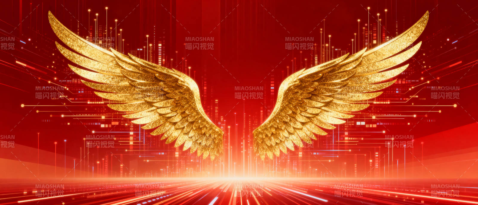 金色羽翼闪耀未来图片