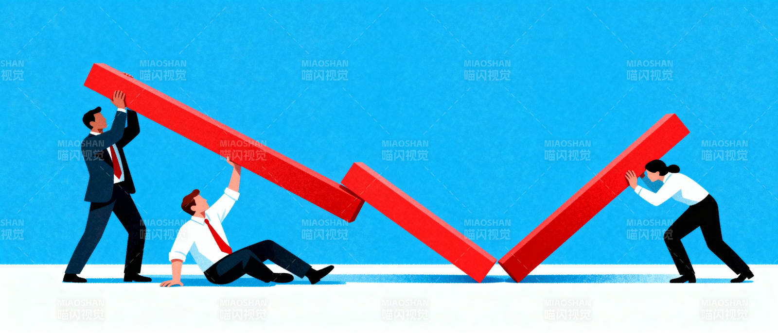 团队协作共克难关图片