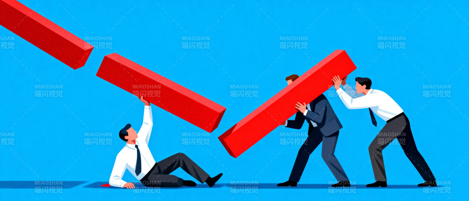 团队协作共担重压图片