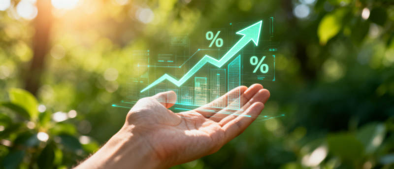 增长趋势图图片