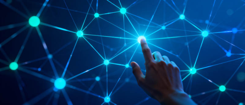 指尖触碰未来网络图片