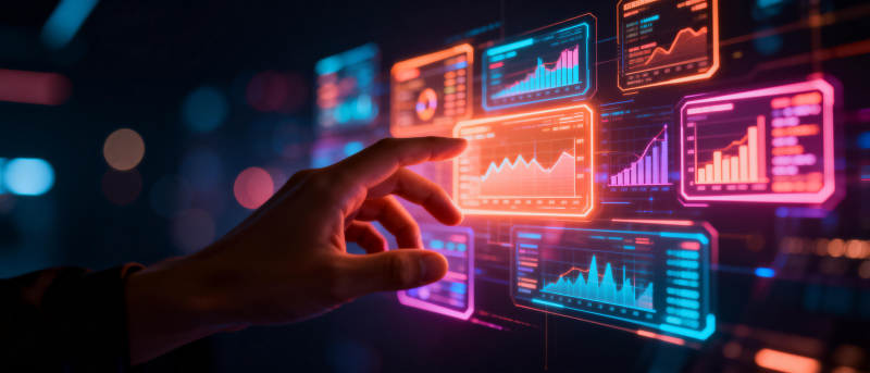 未来科技数据交互图片