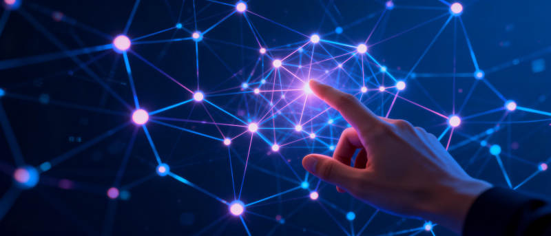 指尖触碰未来网络图片