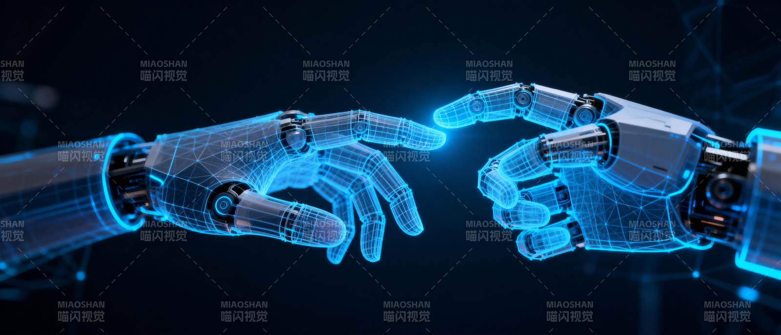 机械手触碰未来图片