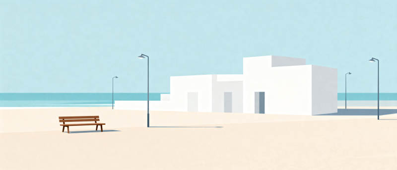 海边简约建筑图片