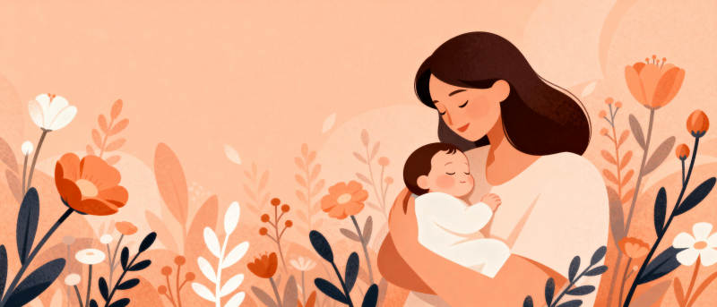 母爱如花绽放图片