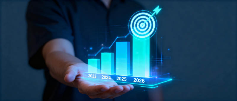 未来增长趋势图图片