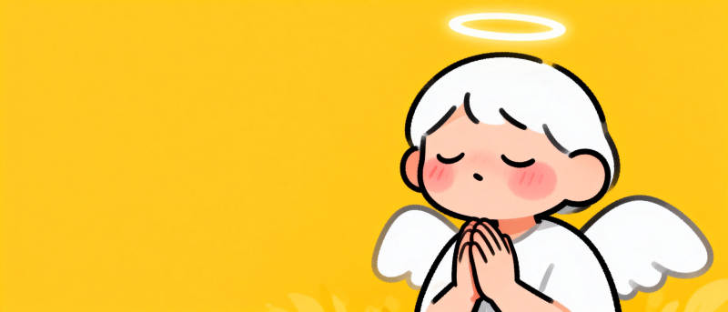 小天使祈祷图片