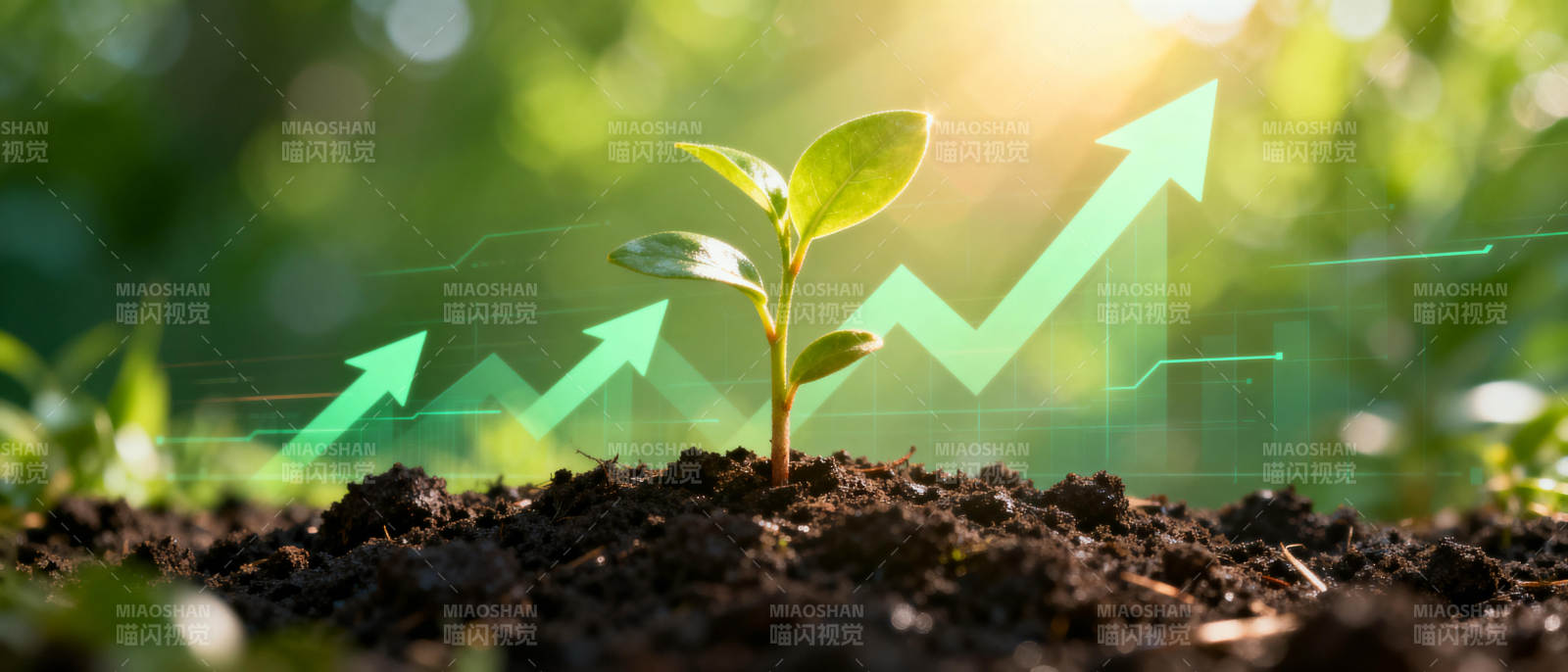 绿色成长 向上发展图片