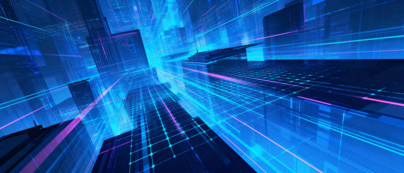 未来城市光网图片