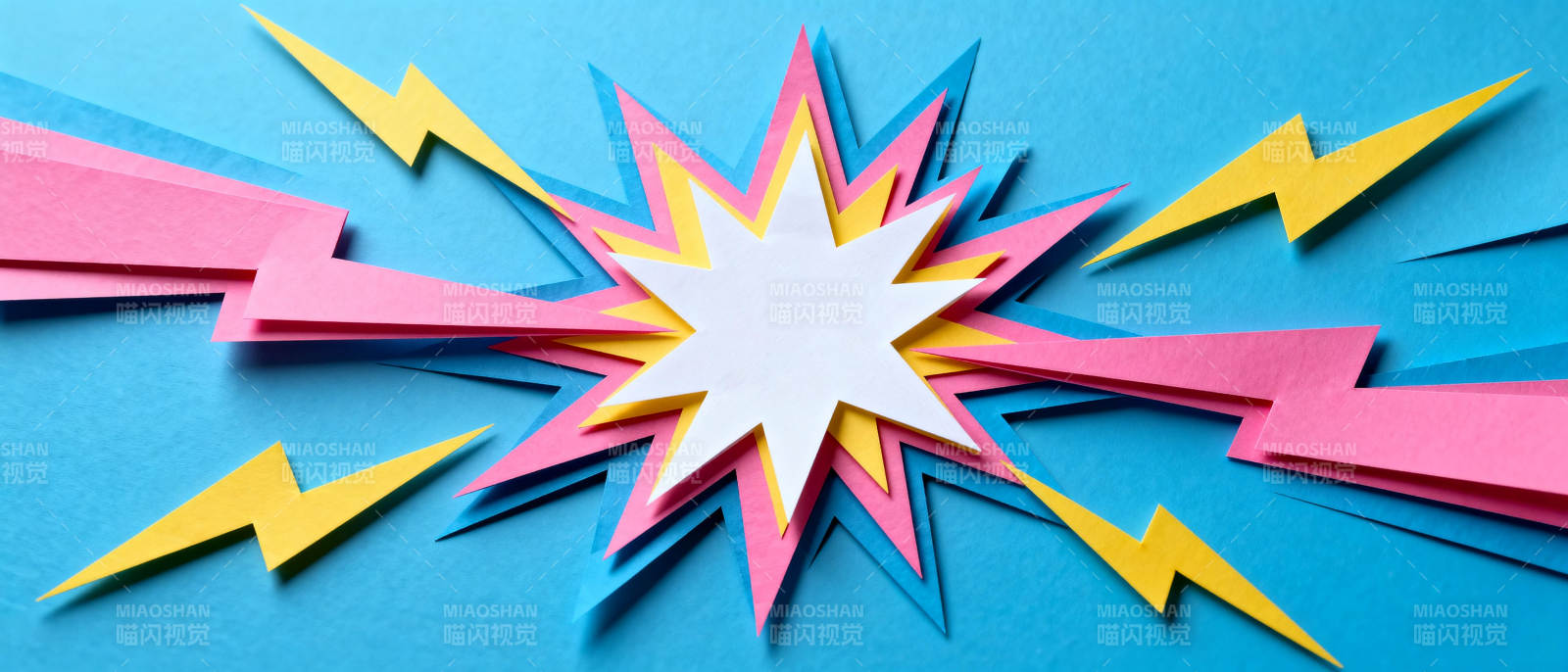 彩色爆炸星形图案图片