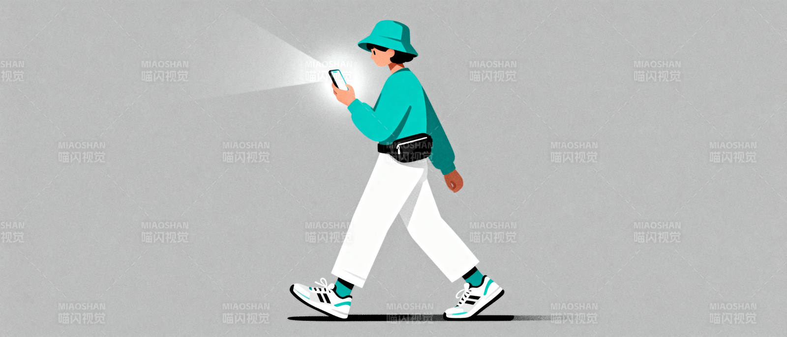 边走边看手机图片