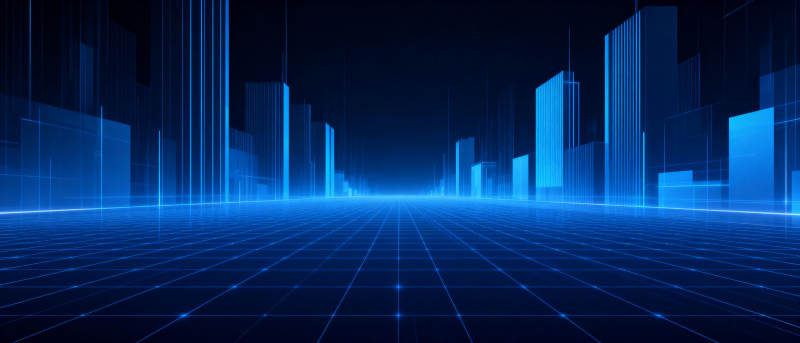 未来城市夜景图片